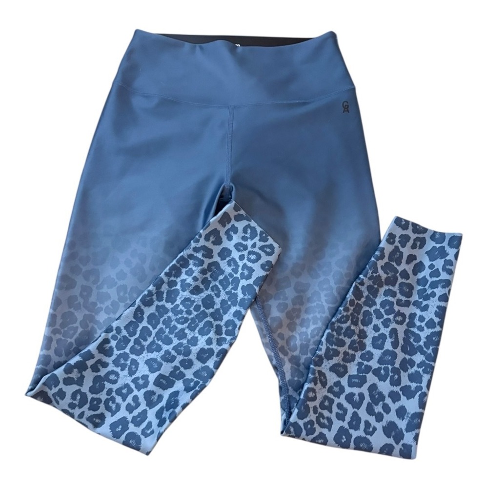 Good American Ombre Leopard Leggings sz LG NEW